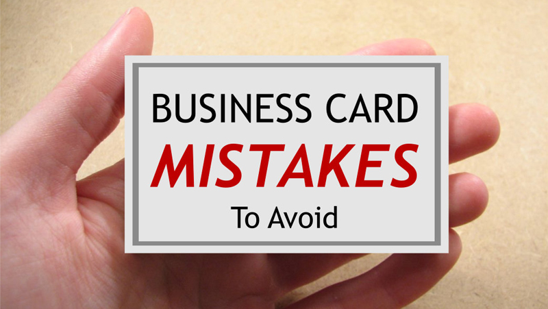 Business Card Printing mistakes to avoid